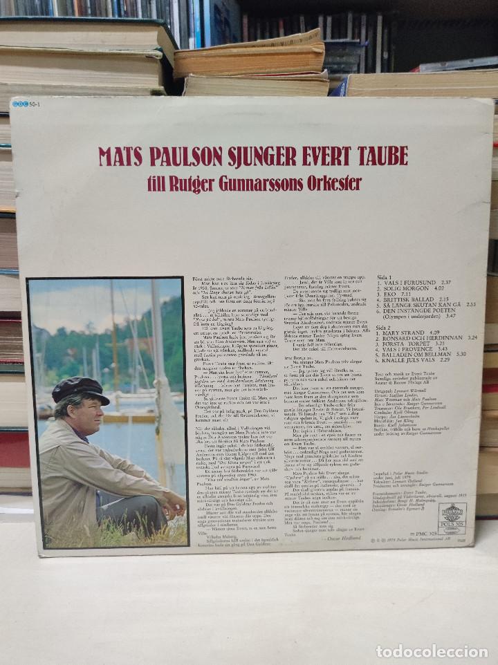 Discos de vinilo: MATS PAULSON SJUNGER EVERT TAUBE - Foto 2