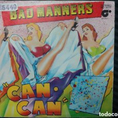 Discos de vinilo: BAD MANNERS - CAN CAN / ARMCHAIR DISCO (7”, PROMO). Lote 363814250