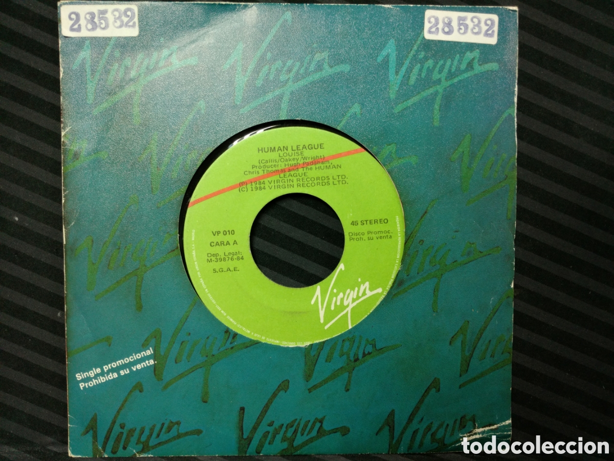 Discos de vinilo: The Human League - Louise (7&rdquo;, Single) - Foto 1