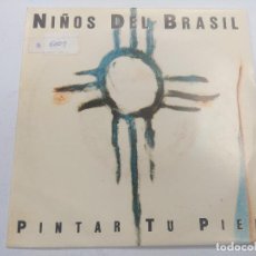 Discos de vinilo: NIÑOS DEL BRASIL/PINTAR TU PIEL/SINGLE PROMOCIONAL.. Lote 363825480
