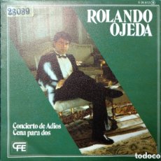 Discos de vinilo: ROLANDO OJEDA - CONCIERTO DE ADIOS / CENA PARA DOS (7”, SINGLE, PROMO). Lote 363826900