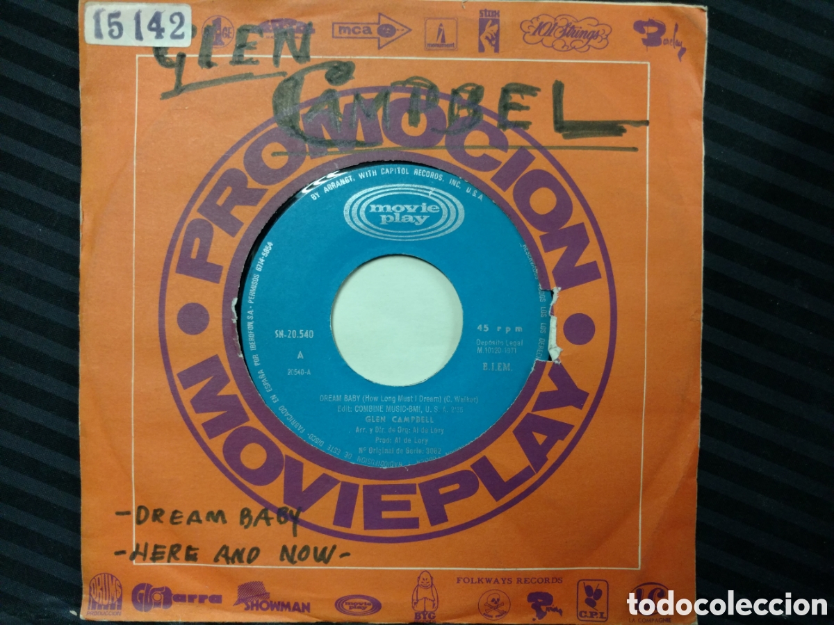 Discos de vinilo: Glen Campbell - Dream Baby (7&rdquo;) - Foto 1