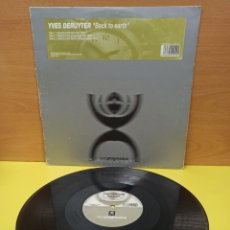Discos de vinilo: MAXI SINGLE - DISCO DE VINILO - YVES DERUYTER - BACK TO EARTH. Lote 363865965