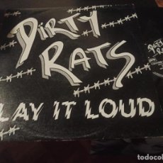 Discos de vinilo: DIRTY RATS - PLAY IT LOUD - 12” MAXI AUSTRALIA 1987 PUNK GARAGE ROCK. Lote 363869865