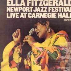Disques de vinyle: ELLA FITZGERALD - NEWPORT JAZZ FESTIVAL LIVE AT CARNEGIE HALL / LP CBS 1973 / BUEN ESTADO RF-14091. Lote 363873630