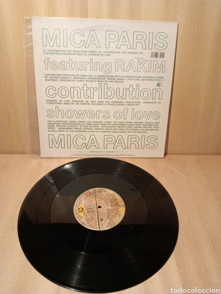 Discos de vinilo: Mica Paris. Contribution. - Foto 2