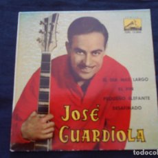 Discos de vinilo: JOSE GUARDIOLA // EL DIA MAS LARGO + 3. Lote 363902991