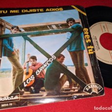 Discos de vinilo: LOS BRINCOS TU ME DIJISTE ADIOS/ERES TU 7'' SINGLE 1965 NOVOLA. Lote 363910291