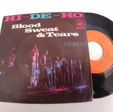 Discos de vinilo: BLOOD SWEAT & TEARS-SINGLE HI DE HO. Lote 363947341