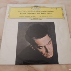 Discos de vinilo: DEUTSCHE GRAMMOPHON - HERBERT VON KARAJAN - JOHANNES BRAHMS / ANTON DVORAK - 1965