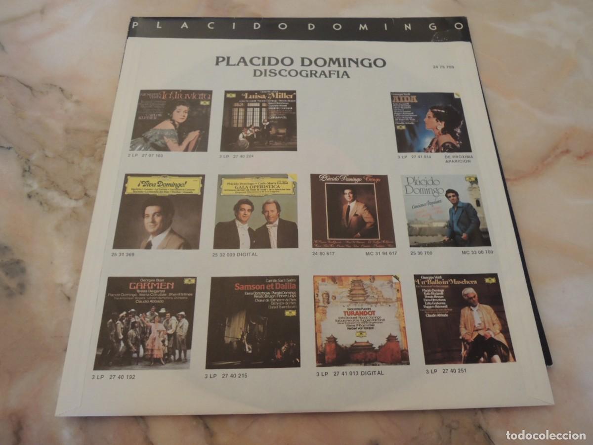 Discos de vinilo: PLACIDO DOMINGO - POLYDOR - 1982 - Foto 5