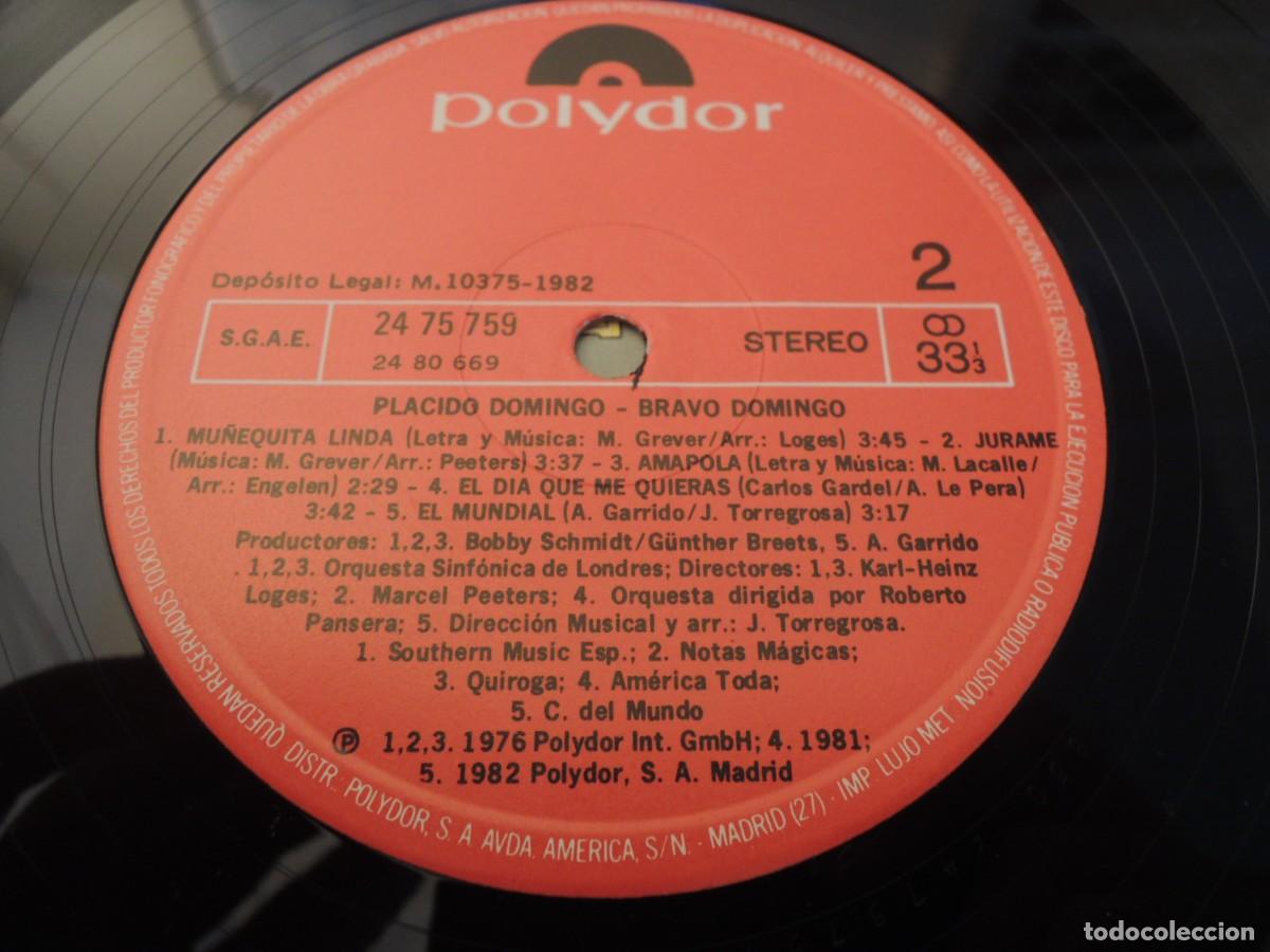 Discos de vinilo: PLACIDO DOMINGO - POLYDOR - 1982 - Foto 9