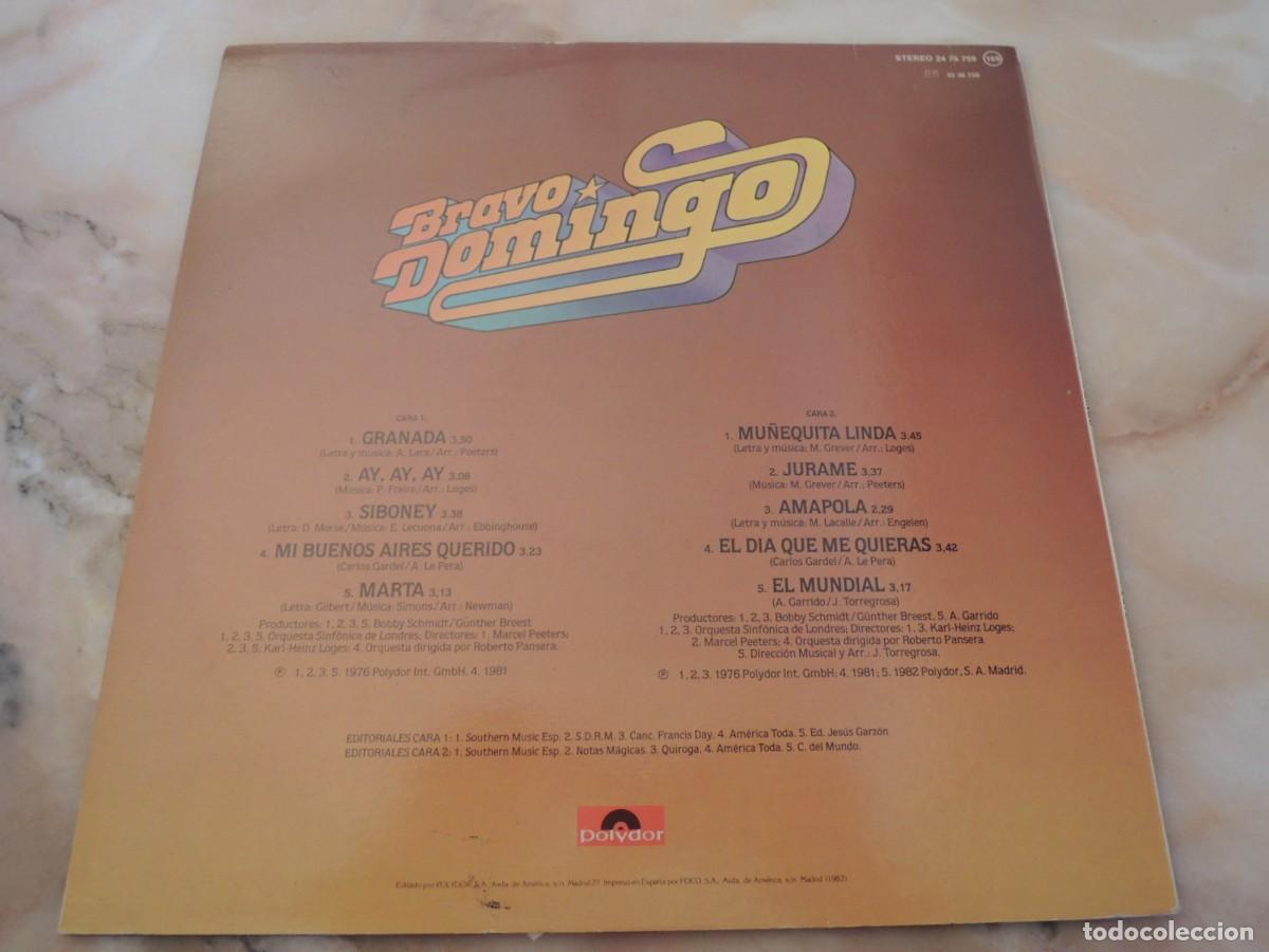 Discos de vinilo: PLACIDO DOMINGO - POLYDOR - 1982 - Foto 10