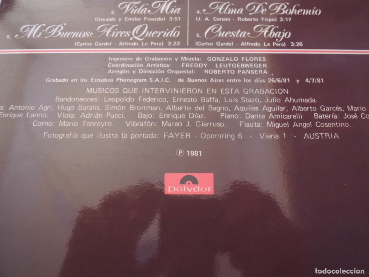 Discos de vinilo: PLACIDO DOMINGO - TANGO - POLYDOR - 1981 - Foto 10