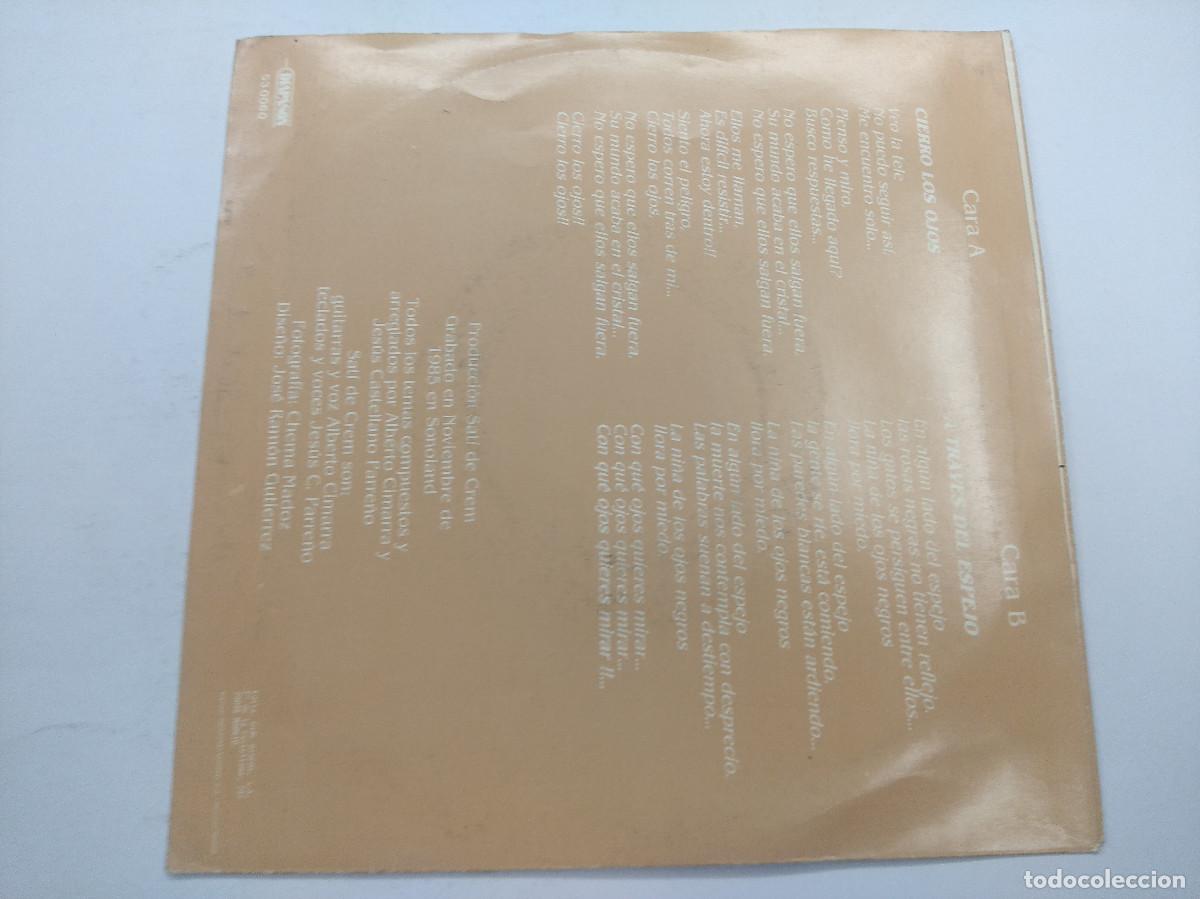 Discos de vinilo: SATI DE CREM/CIERRO LOS OJOS/SINGLE. - Foto 3