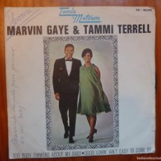 Discos de vinilo: MARVIN GAYE & TAMMI TERRELL/ TOO BUSY THINKING ABOUT MY BABY / 1969 / SINGLE. Lote 364013856
