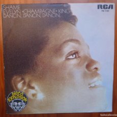 Discos de vinilo: EVELYN ”CHAMPAGNE” KING / SHAME / PROMOCIONAL / 1978 / SINGLE. Lote 364014751