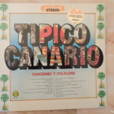 Discos de vinilo: TIPICO CANARIO - TRIO ACAYMO, LOS TAJINASTES, LOS CHINCANAYROS, LOS RODRIGUEZ MILAN - 1976. Lote 364015916