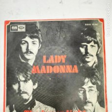 Discos de vinilo: THE BEATLES, LADY MADONNA / THE INNER LIGHT. ODEON, 1968.. Lote 364017806
