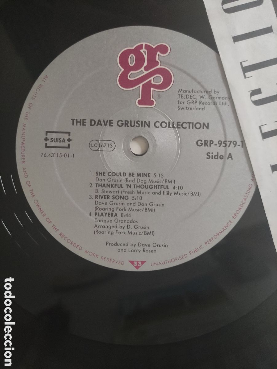 Discos de vinilo: Dave Grusin &ndash; Collection - GRP &ndash; GRP-9579-1 - 1989 - Foto 6