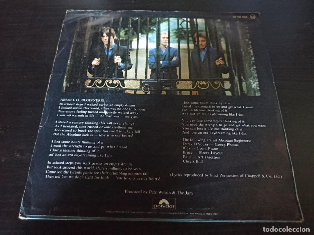 Discos de vinilo: THE JAM - PAUL WELLER - ABSOLUTE BEGINNERS 7&rdquo; SINGLE POLYDOR 1981 MOD - Foto 2