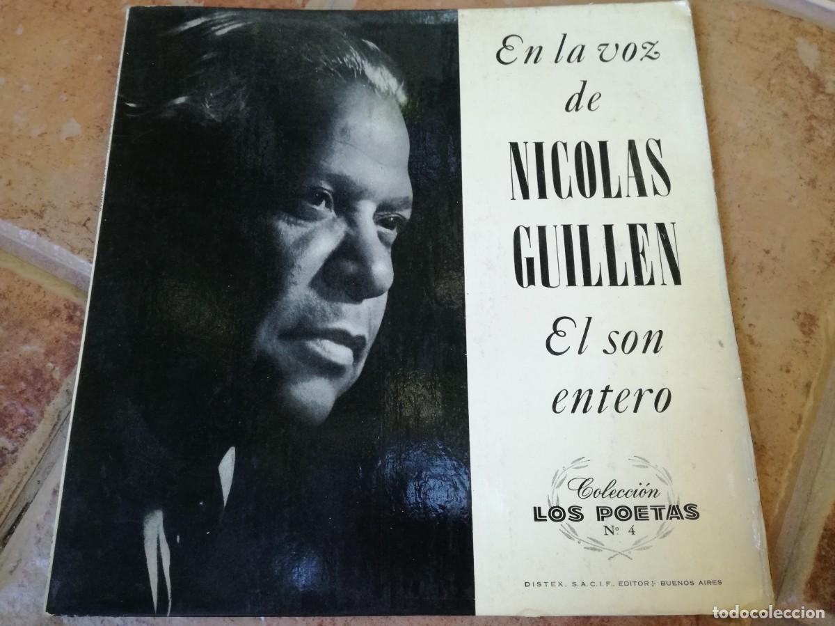 Vinyl records: EN LA VOZ DE NICOLAS GUILLEN-EL SON ENTERO-EDICION ARGENTINA