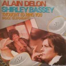 Discos de vinilo: SHIRLEY BASSEY & ALAIN DELON. SINGLE PROMOCIONAL. SELLO ZAFIRO. EDITADO EN ESPAÑA. AÑO 1983. Lote 364057416
