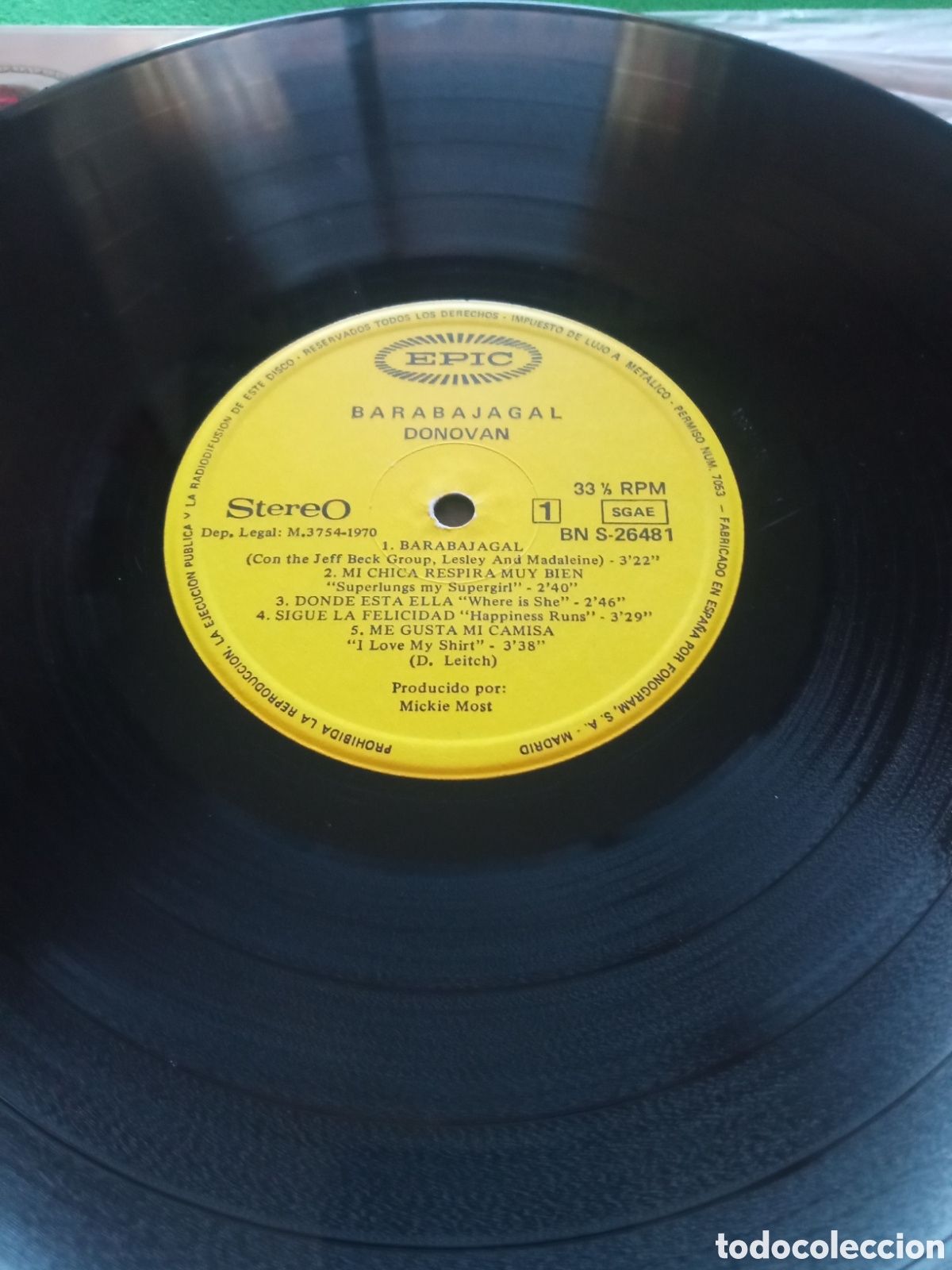 Discos de vinilo: Donovan - Barabajagal. - Foto 3
