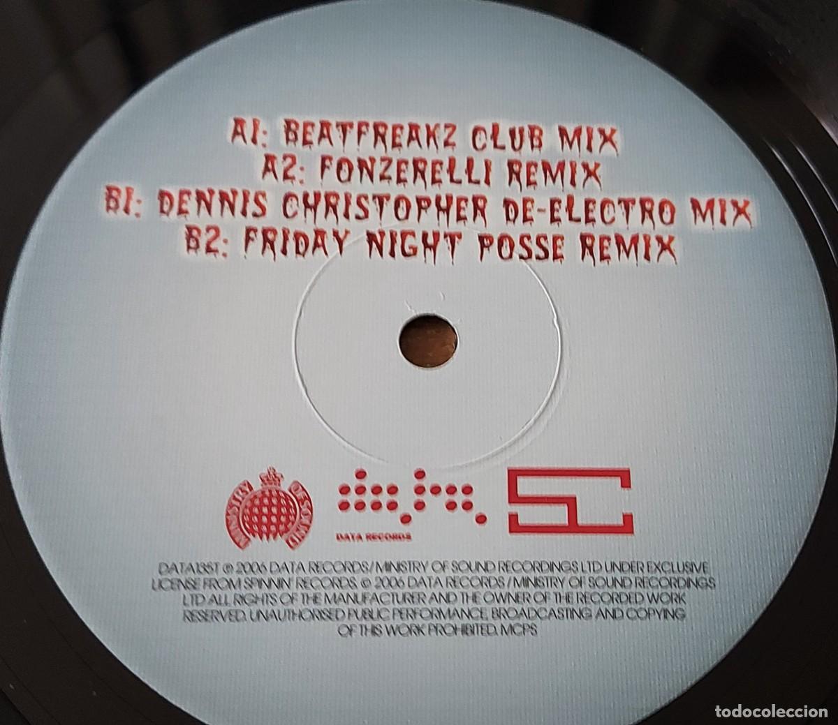 Discos de vinilo: MAXI 12&rdquo; BEATFREAKZ SUPERFREAK DATA RECORDS 2006 UK - Foto 3