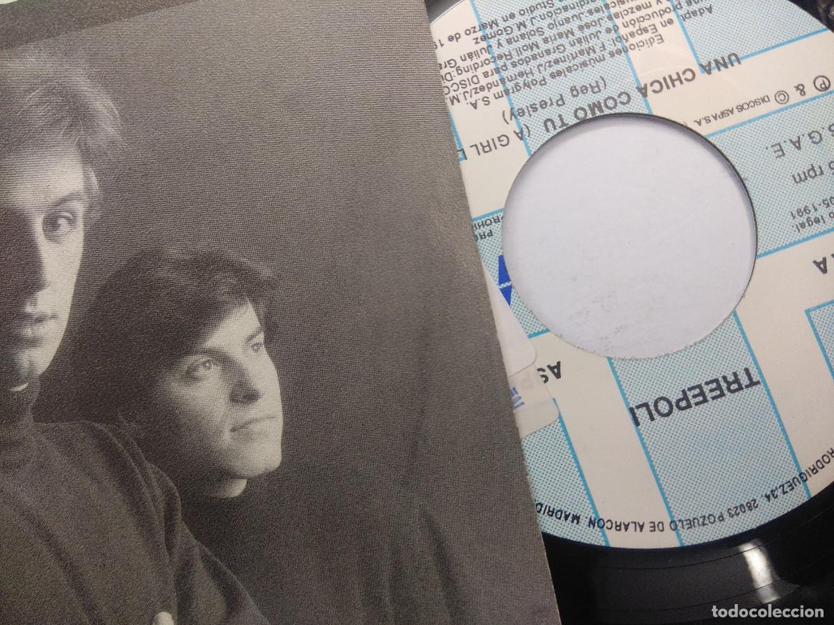 Discos de vinilo: TREEPOLI/UNA CHICA COMO TU/SINGLE PROMOCIONAL. - Foto 2