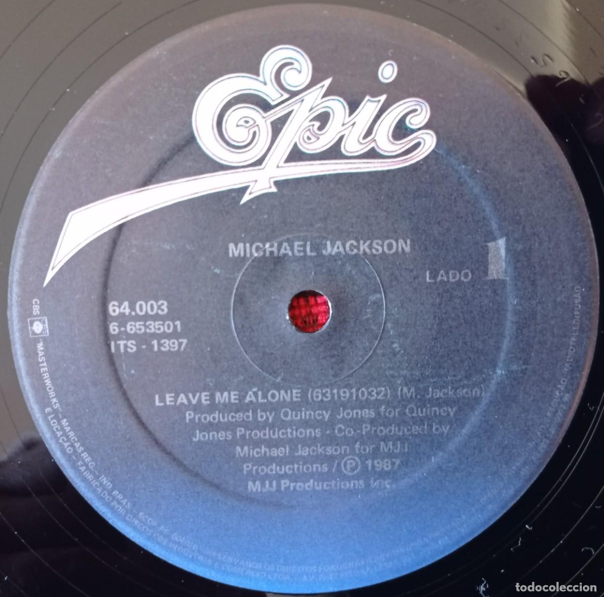 Discos de vinilo: MICHAEL JACKSON LEAVE ME ALONE MAXI SINGLE VINILO ORIGINAL BRASIL 1987 - Foto 3