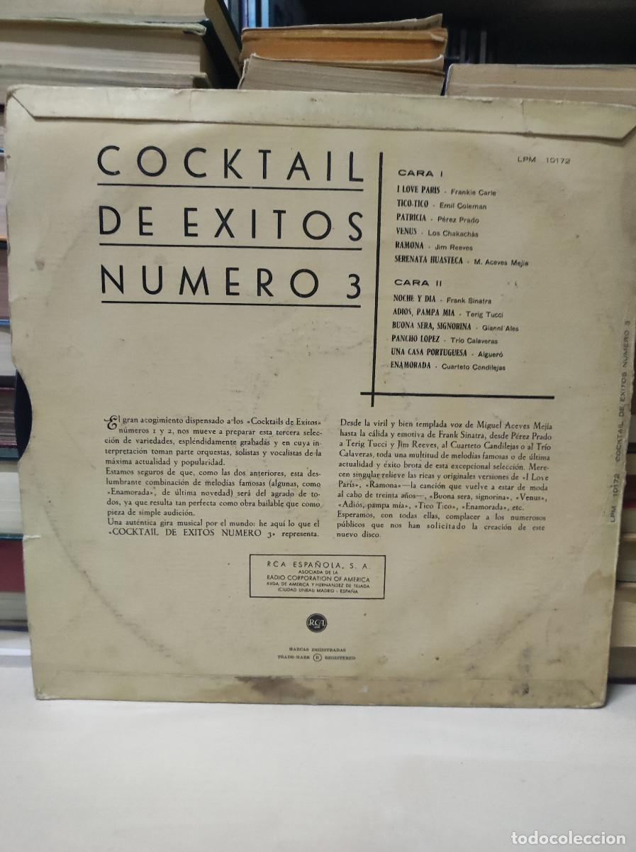 Discos de vinilo: Cocktail De &Eacute;xitos N&ordm; 3 - Foto 2