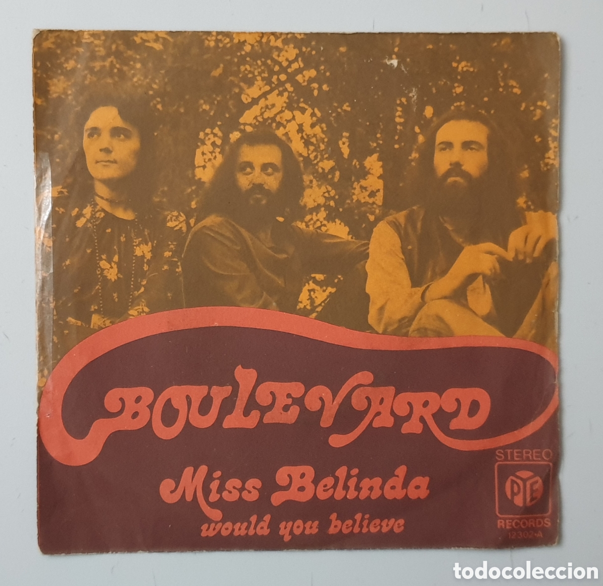 Discos de vinilo: BOULEVAR - Miss Belinda/+1 (Espa&ntilde;a - PYE - 1972) Rare UK Folk Rock