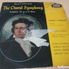 Discos de vinilo: VINILO BEETHOVEN THE CHORAL SYMPHONY. Lote 364160816