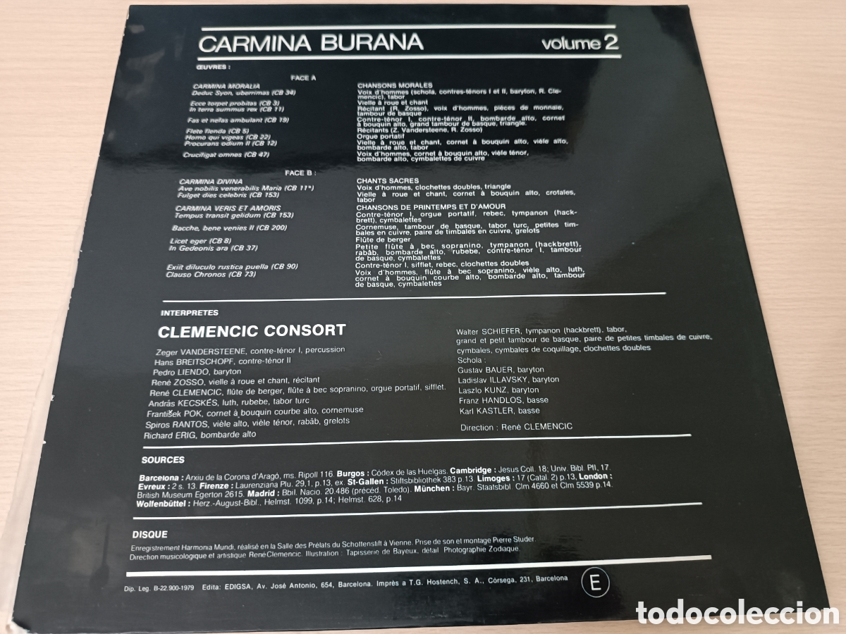 Discos de vinilo: VINILO GARMINA BURANA VOL 2 - Foto 2
