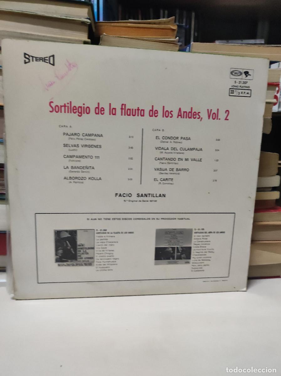 Discos de vinilo: Facio Santillan &ndash; Sortilegio De La Flauta De Los Andes, Vol. 2 - Foto 2