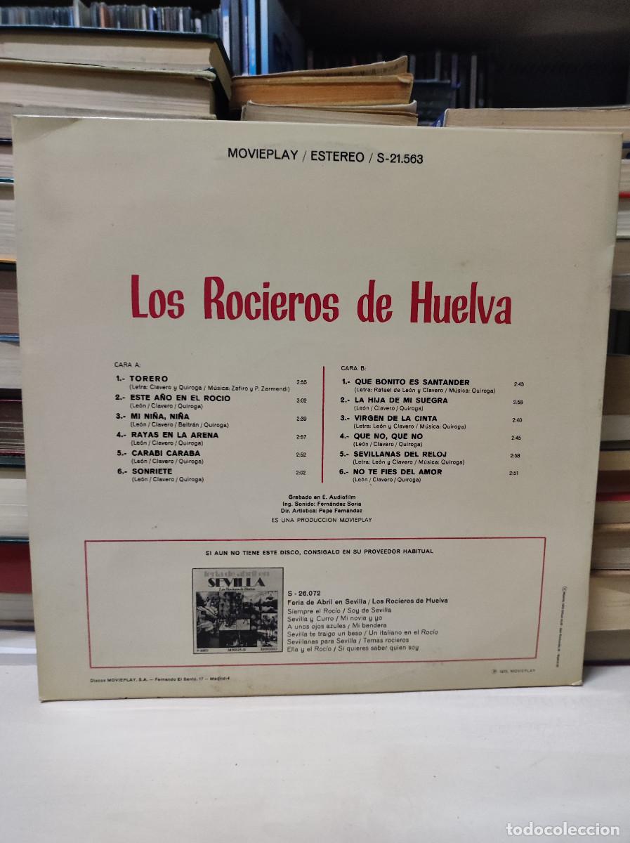 Discos de vinilo: Los Rocieros de Huelva &ndash; Torero - Foto 2
