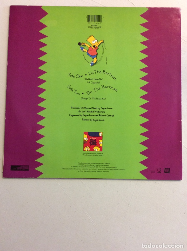 Discos de vinilo: The Simpsons. Do the Bartman. - Foto 2