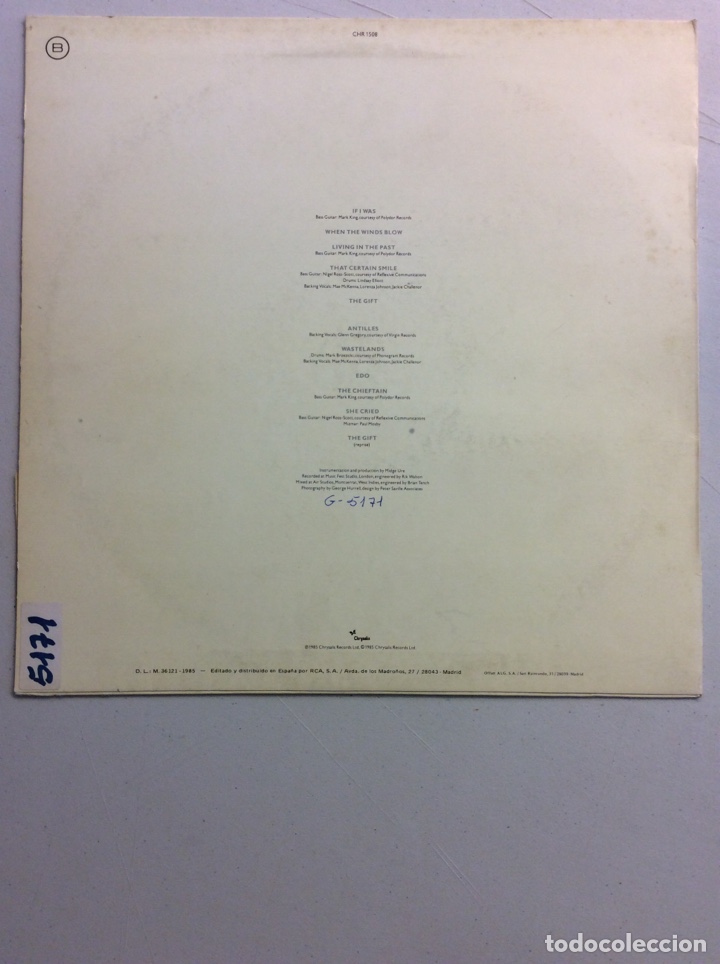Discos de vinilo: Midge Ure. The Gift. - Foto 2