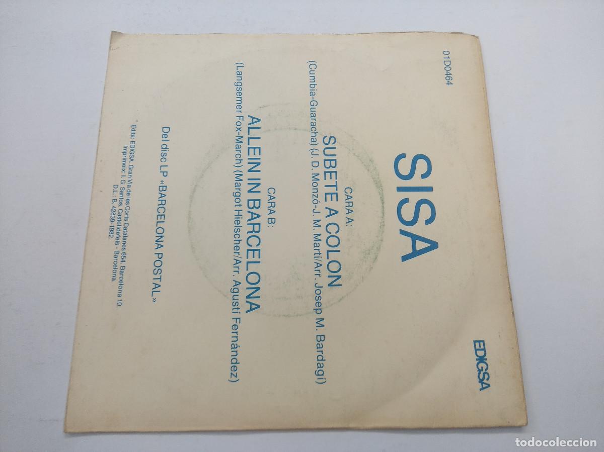Discos de vinilo: SISA/SUBETE A COLON/SINGLE PROMOCIONAL. - Foto 3