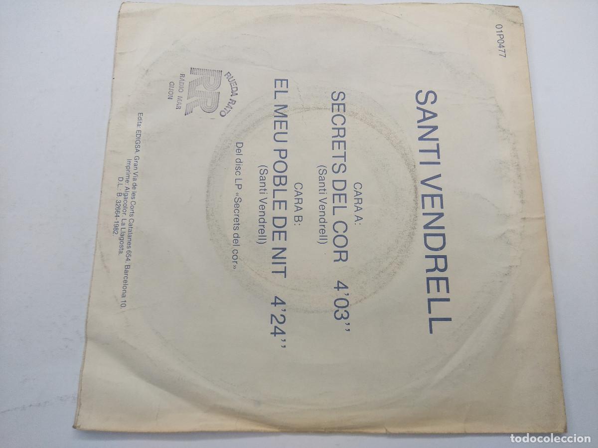 Discos de vinilo: SANTI VENDRELL/SECRETS DEL COR/SINGLE PROMOCIONAL. - Foto 3