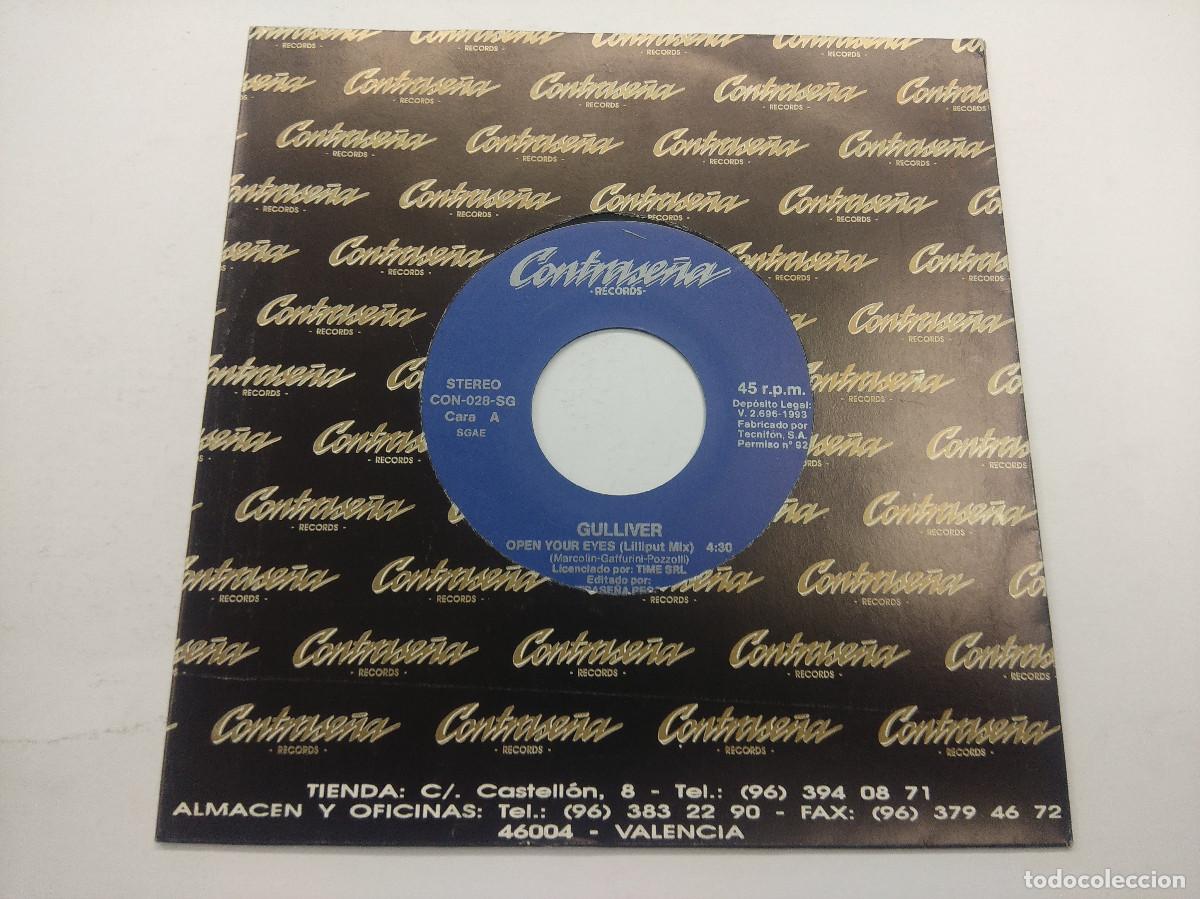 Discos de vinilo: GULLIVER/OPEN YOUR EYES/SINGLE PROMOCIONAL. - Foto 1