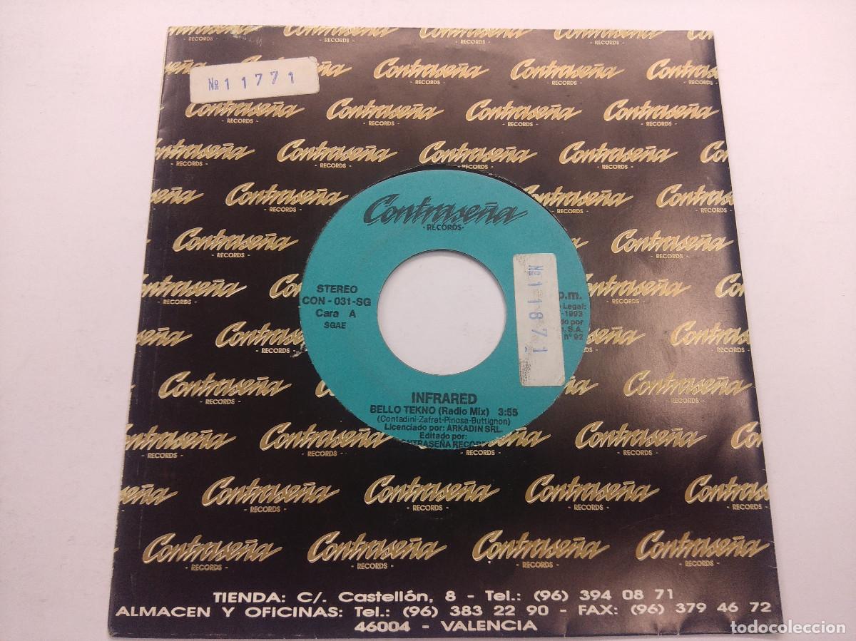 Discos de vinilo: INFRARED/BELLO TEKNO/SINGLE PROMOCIONAL. - Foto 1