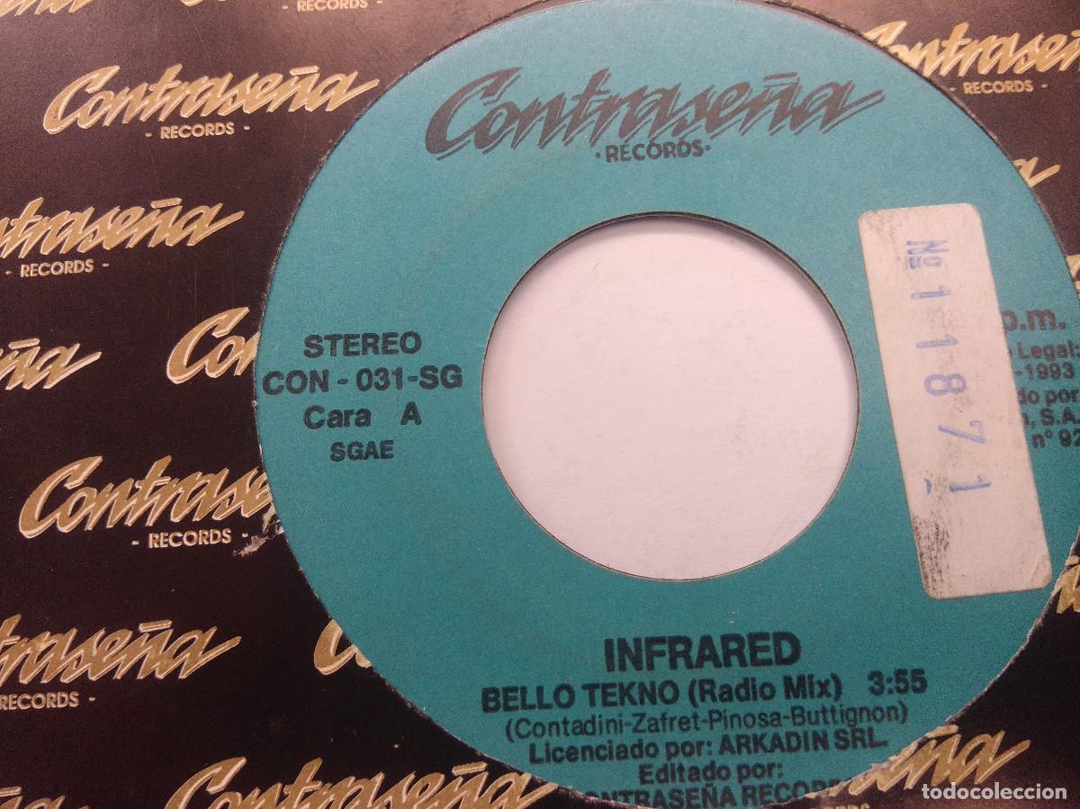 Discos de vinilo: INFRARED/BELLO TEKNO/SINGLE PROMOCIONAL. - Foto 2