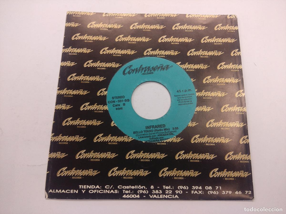 Discos de vinilo: INFRARED/BELLO TEKNO/SINGLE PROMOCIONAL. - Foto 3