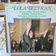Discos de vinilo: LOLA BELTRÁN - CUCURRUCUCÚ PALOMA, TÓMAME O DÉJAME, GUADALAJARA, ... - LP. SELLO DOBLON 1981. Lote 364290136