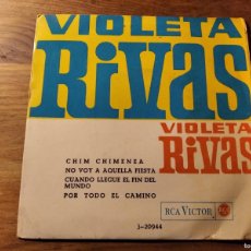 Discos de vinilo: VIOLETA RIVAS - CHIM CHIMENEA + 3 ********** RARO EP 1965 CHICA YE- YÉ. Lote 364314751