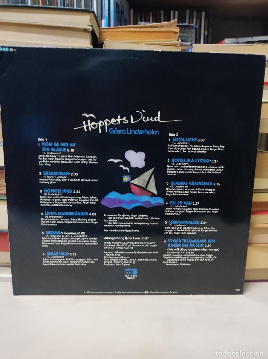 Discos de vinilo: G&ouml;sta Linderholm &ndash; Hoppets Vind - Foto 2