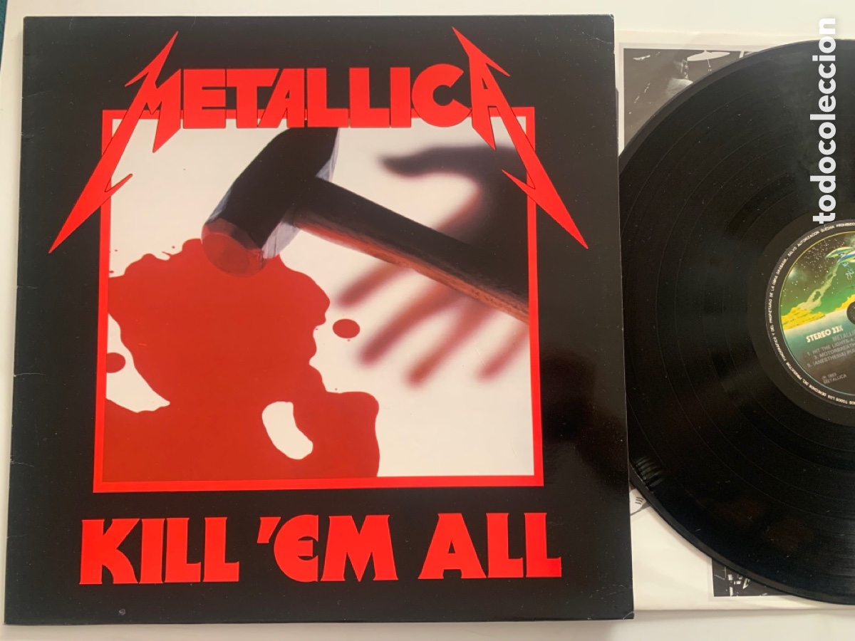 Metallica Kill Em All Disco de vinilo enmarcado -  España