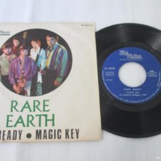 Discos de vinilo: RARE EARTH - GET READY / MAGIC KEY. SINGLE. SPANISH 7” 1970 EDITION. BUEN ESTADO. Lote 364428686